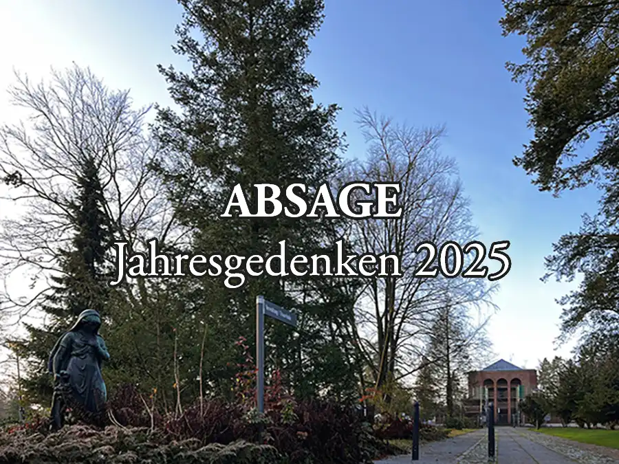 Absage des Jahresgedenkens 2025